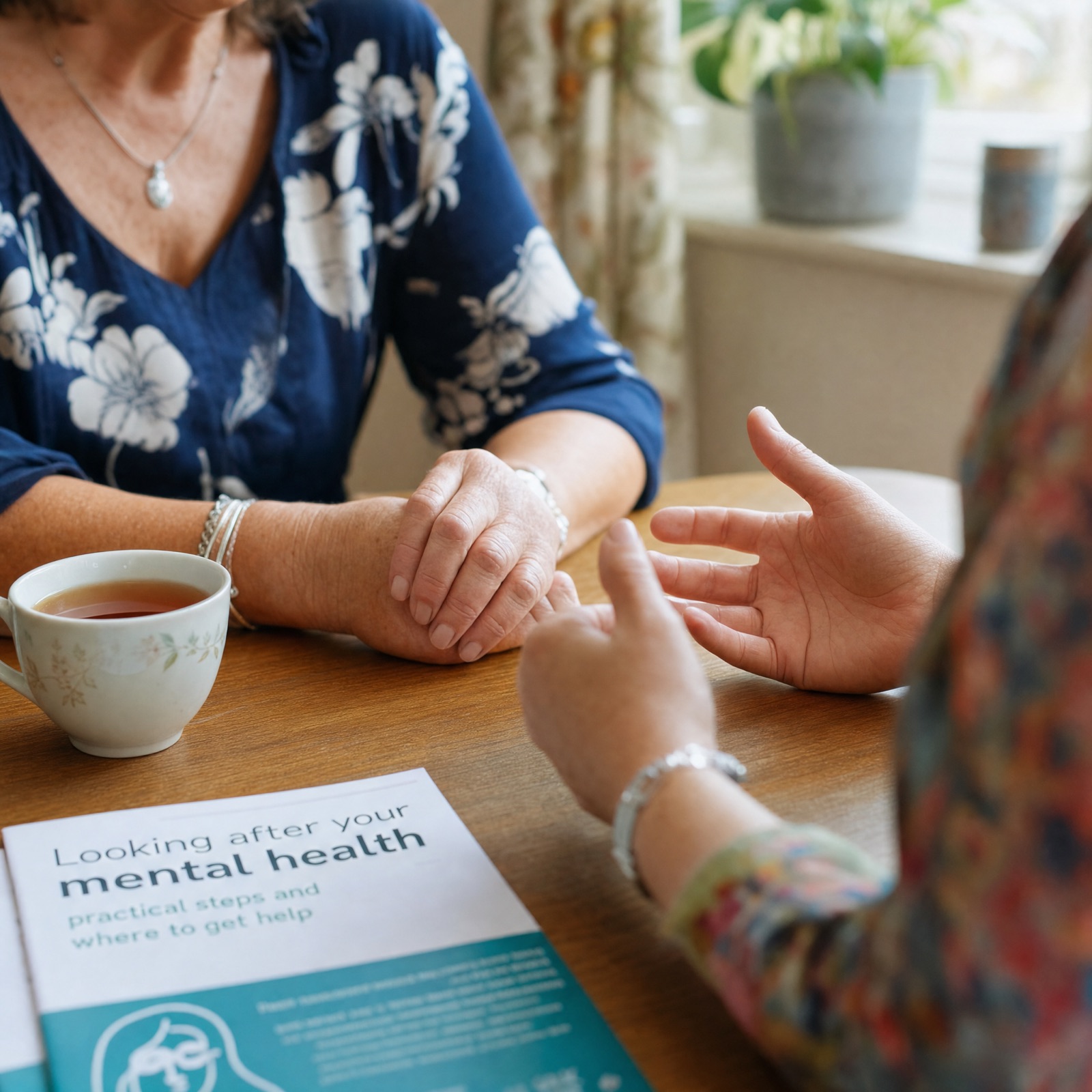 A family registering at a GP surgery